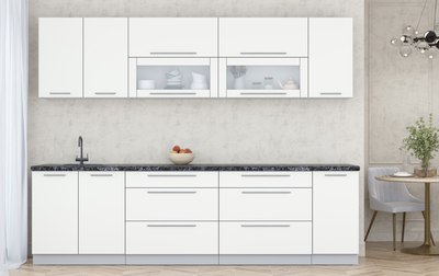 Кухонный гарнитур Интерлиния Мила Пластик 2.8 В