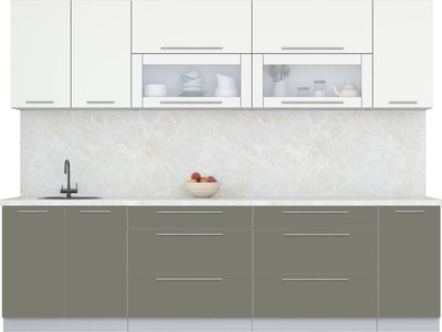 Кухонный гарнитур Интерлиния Мила Пластик 2.8 В - фото