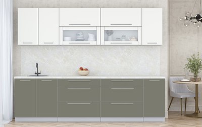 Кухонный гарнитур Интерлиния Мила Пластик 2.8 В