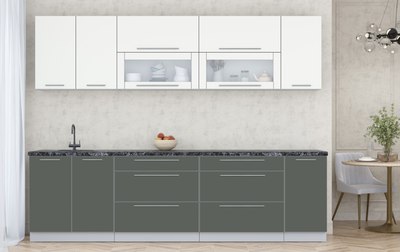 Кухонный гарнитур Интерлиния Мила Пластик 2.8 В