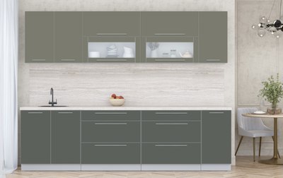 Кухонный гарнитур Интерлиния Мила Пластик 2.8 В