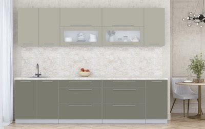 Кухонный гарнитур Интерлиния Мила Пластик 2.8 В