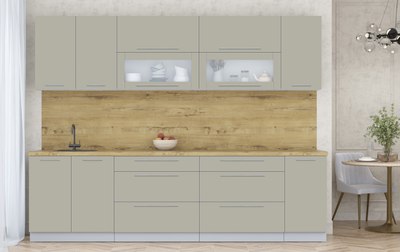 Кухонный гарнитур Интерлиния Мила Пластик 2.8 В