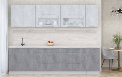 Кухонный гарнитур Интерлиния Мила Пластик 2.8 В - фото