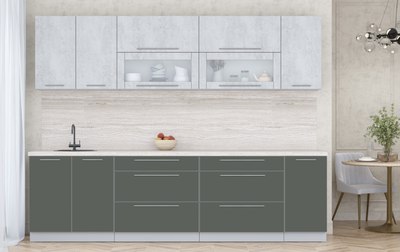 Кухонный гарнитур Интерлиния Мила Пластик 2.8 В