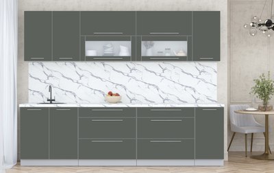 Кухонный гарнитур Интерлиния Мила Пластик 2.8 В