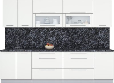 Кухонный гарнитур Интерлиния Мила Пластик 2.9 В - фото