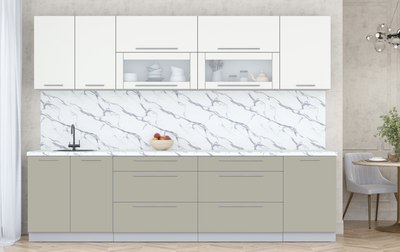 Кухонный гарнитур Интерлиния Мила Пластик 2.9 В