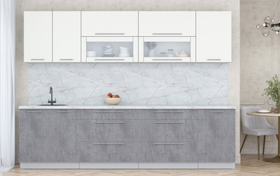 Кухонный гарнитур Интерлиния Мила Пластик 2.9 В