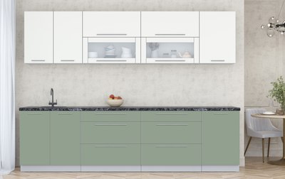 Кухонный гарнитур Интерлиния Мила Пластик 2.9 В