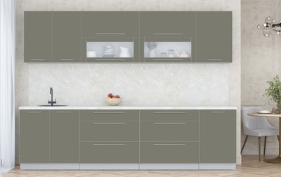 Кухонный гарнитур Интерлиния Мила Пластик 2.9 В