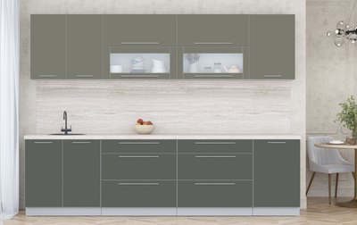 Кухонный гарнитур Интерлиния Мила Пластик 2.9 В