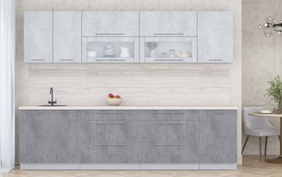 Кухонный гарнитур Интерлиния Мила Пластик 2.9 В