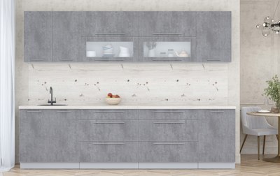 Кухонный гарнитур Интерлиния Мила Пластик 2.9 В