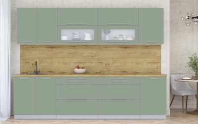 Кухонный гарнитур Интерлиния Мила Пластик 2.9 В