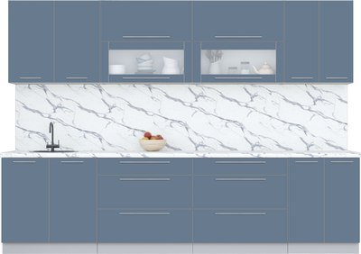 Кухонный гарнитур Интерлиния Мила Пластик 3.0 В - фото