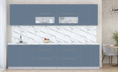 Кухонный гарнитур Интерлиния Мила Пластик 3.0 В