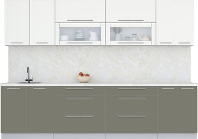 Кухонный гарнитур Интерлиния Мила Пластик 3.0 В - фото