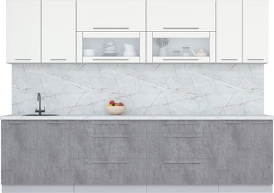 Кухонный гарнитур Интерлиния Мила Пластик 3.0 В - фото