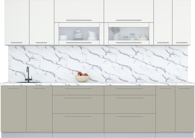 Кухонный гарнитур Интерлиния Мила Пластик 3.0 В - фото