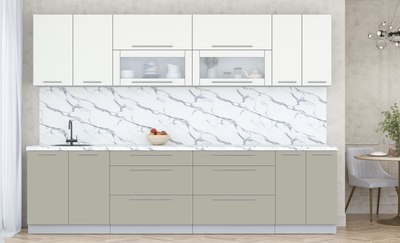 Кухонный гарнитур Интерлиния Мила Пластик 3.0 В