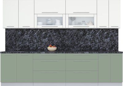 Кухонный гарнитур Интерлиния Мила Пластик 3.0 В - фото