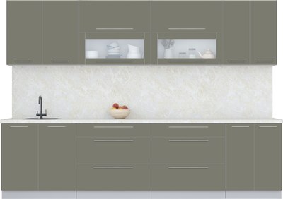 Кухонный гарнитур Интерлиния Мила Пластик 3.0 В - фото