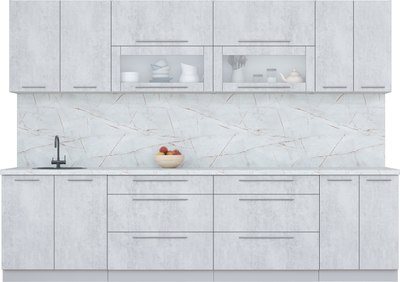 Кухонный гарнитур Интерлиния Мила Пластик 3.0 В - фото