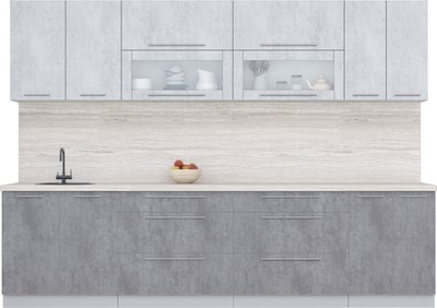 Кухонный гарнитур Интерлиния Мила Пластик 3.0 В - фото