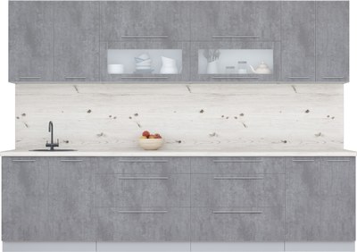 Кухонный гарнитур Интерлиния Мила Пластик 3.0 В - фото