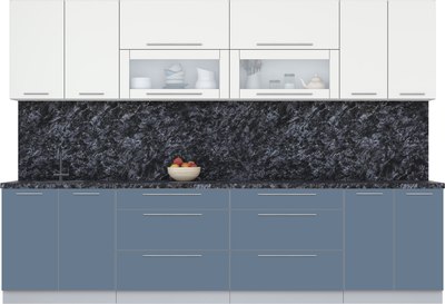 Кухонный гарнитур Интерлиния Мила Пластик 3.1 В - фото