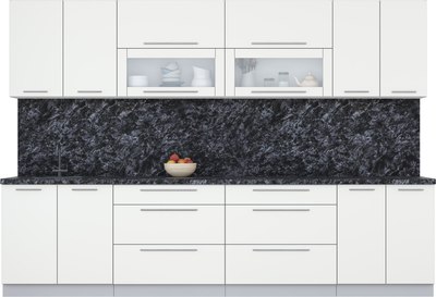 Кухонный гарнитур Интерлиния Мила Пластик 3.1 В - фото