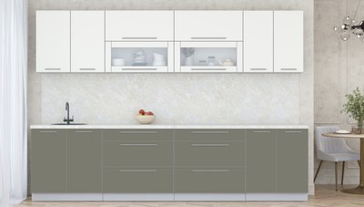 Кухонный гарнитур Интерлиния Мила Пластик 3.1 В