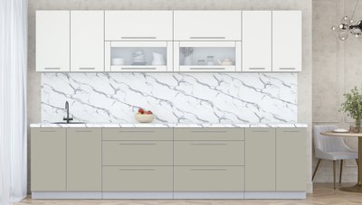 Кухонный гарнитур Интерлиния Мила Пластик 3.1 В