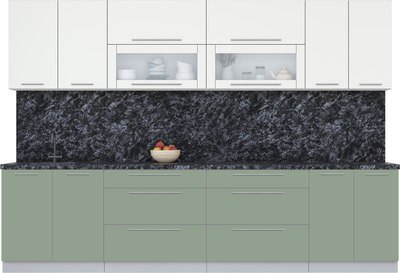 Кухонный гарнитур Интерлиния Мила Пластик 3.1 В - фото