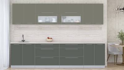 Кухонный гарнитур Интерлиния Мила Пластик 3.1 В