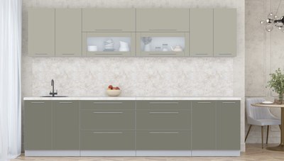 Кухонный гарнитур Интерлиния Мила Пластик 3.1 В