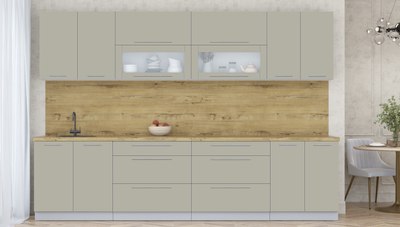 Кухонный гарнитур Интерлиния Мила Пластик 3.1 В