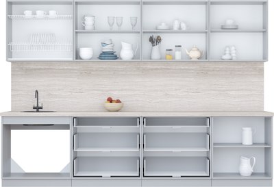 Кухонный гарнитур Интерлиния Мила Пластик 3.1 В