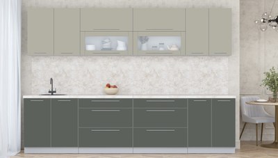 Кухонный гарнитур Интерлиния Мила Пластик 3.1 В