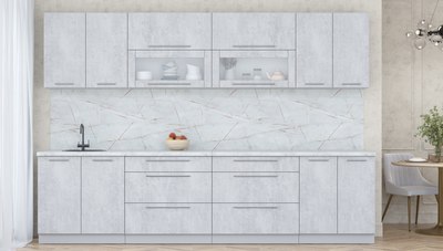 Кухонный гарнитур Интерлиния Мила Пластик 3.1 В