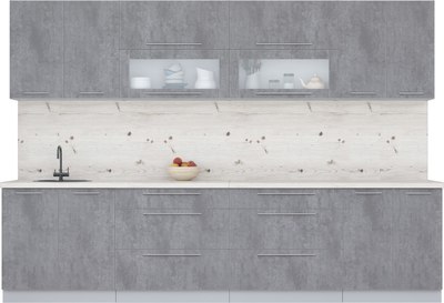 Кухонный гарнитур Интерлиния Мила Пластик 3.1 В - фото