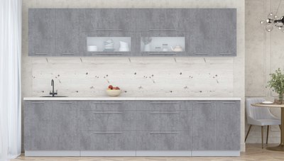 Кухонный гарнитур Интерлиния Мила Пластик 3.1 В