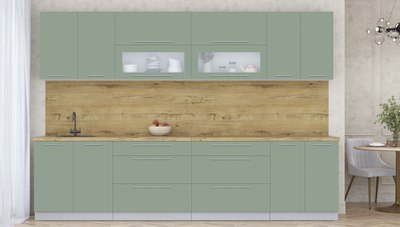 Кухонный гарнитур Интерлиния Мила Пластик 3.1 В