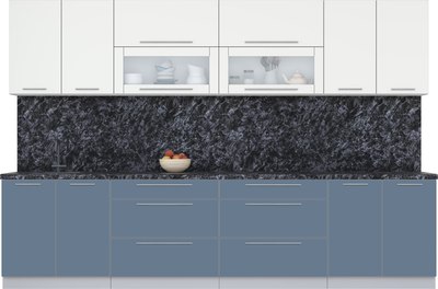 Кухонный гарнитур Интерлиния Мила Пластик 3.2 В - фото