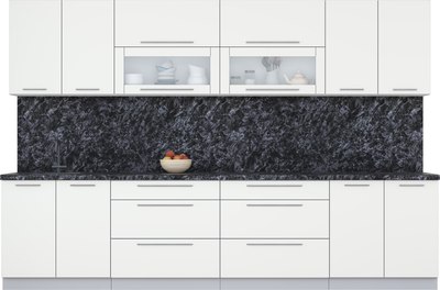 Кухонный гарнитур Интерлиния Мила Пластик 3.2 В - фото