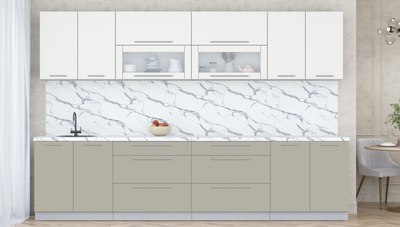 Кухонный гарнитур Интерлиния Мила Пластик 3.2 В