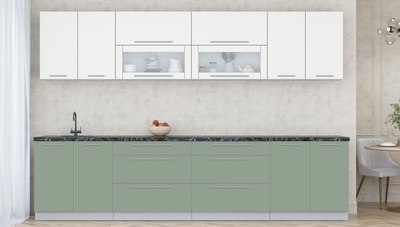 Кухонный гарнитур Интерлиния Мила Пластик 3.2 В