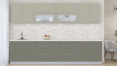 Кухонный гарнитур Интерлиния Мила Пластик 3.2 В