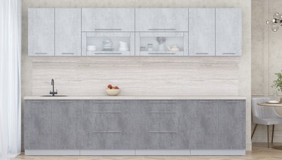 Кухонный гарнитур Интерлиния Мила Пластик 3.2 В